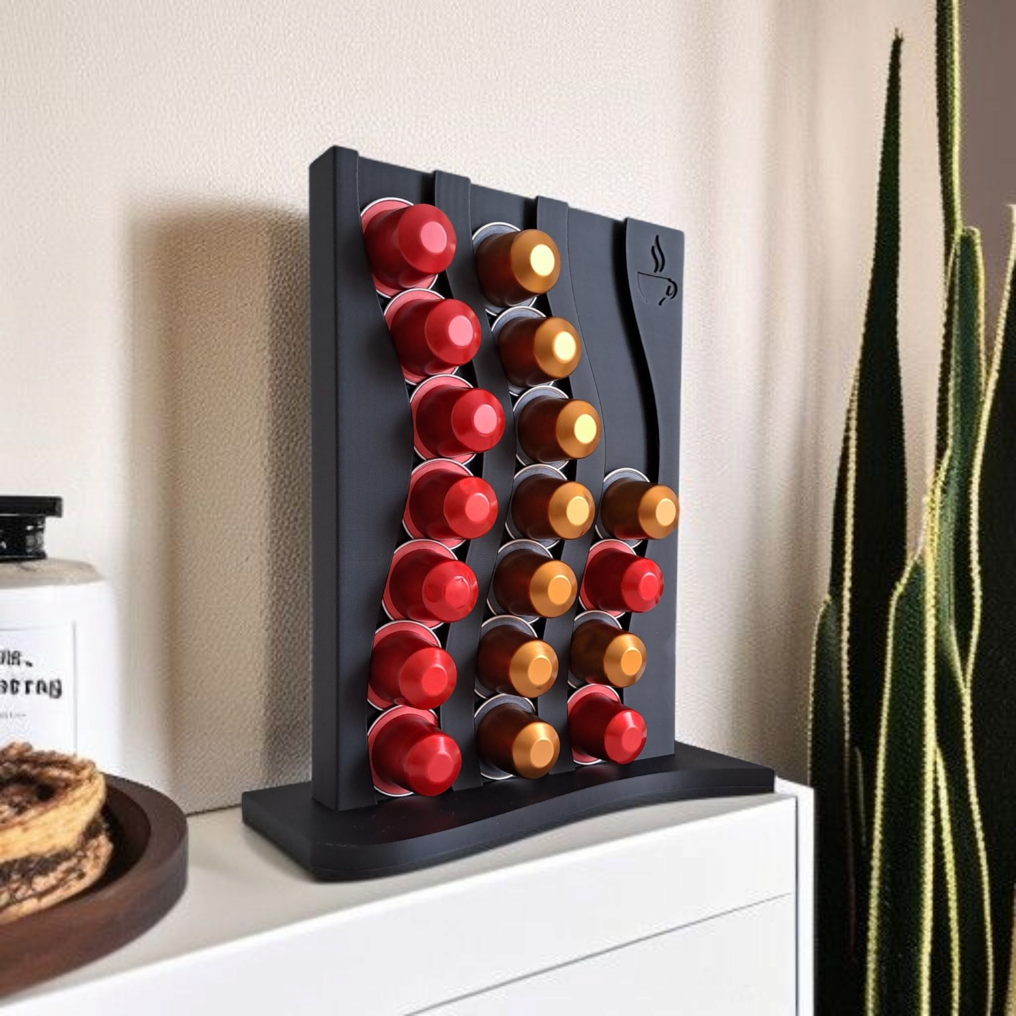 Wavy Design Capsule Holder - View 4